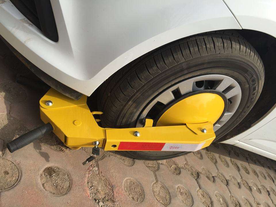 E-Road WC-3-1 Stainless Steel Steering Wheel Alignment Anti-Theft Lock - Professio<i></i>nal Vehicle Securi