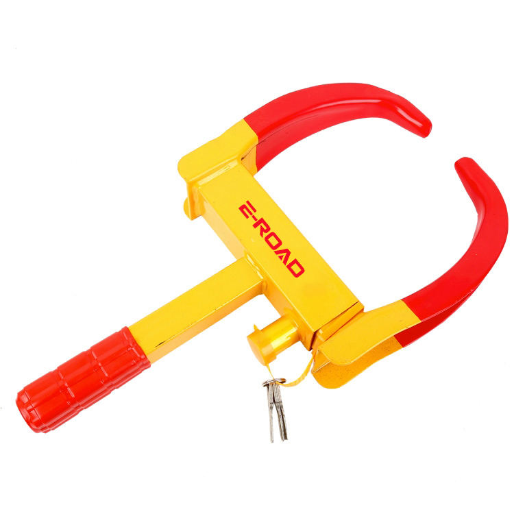 E-Road WC-1-1 Motorcycle Wheel Clamp - Anti-Theft Steering Wheel Lock